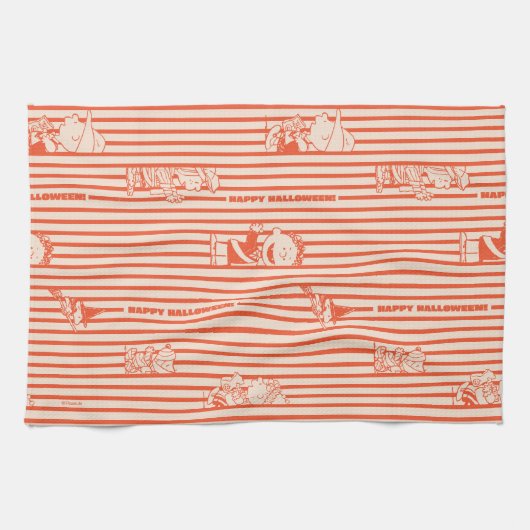 Peanuts |  Happy Halloween Pattern Theedoek (Horizontaal)