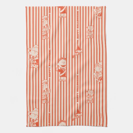 Peanuts | Happy Halloween Pattern Theedoek (Verticaal)