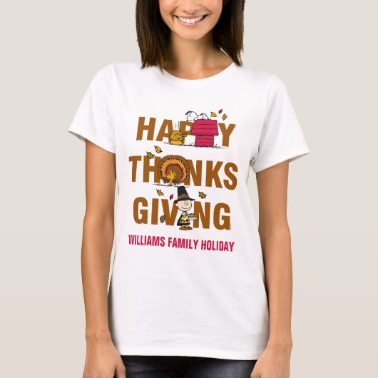 Peanuts | Happy Thanksgiving Combo T-shirt (Voorkant)