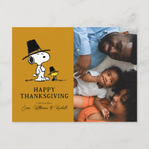 Peanuts Happy Thanksgiving Pelgrims Feestdagenkaart