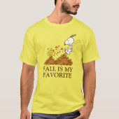 Peanuts | Herfst is mijn favoriet T-shirt (Voorkant)