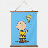 Peanuts | Het gloeilampidee van Charlie Brown Hangend Wandkleed (Voorkant)
