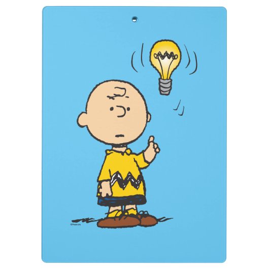Peanuts | Het gloeilampidee van Charlie Brown Klembord (Achterkant)