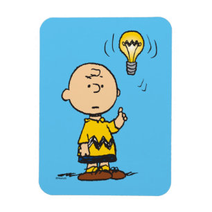 Peanuts   Het gloeilampidee van Charlie Brown Magneet