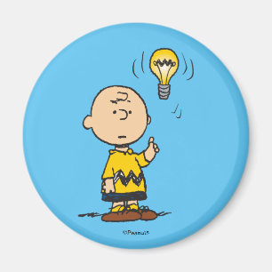 Peanuts   Het gloeilampidee van Charlie Brown Magneet