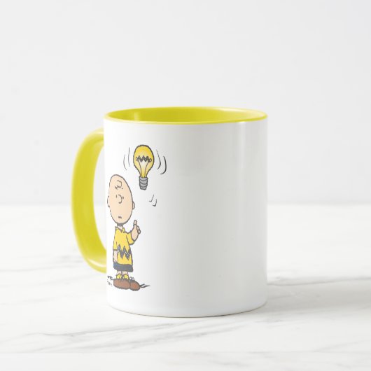 Peanuts | Het gloeilampidee van Charlie Brown Mok (Voorkant links)