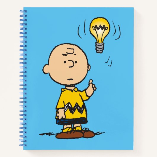 Peanuts | Het gloeilampidee van Charlie Brown Notitieboek (Voorkant)