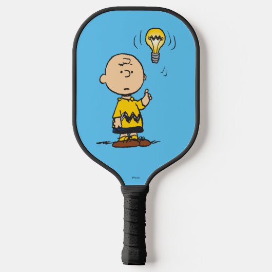 Peanuts | Het gloeilampidee van Charlie Brown Pickleball Paddle (Achterkant)