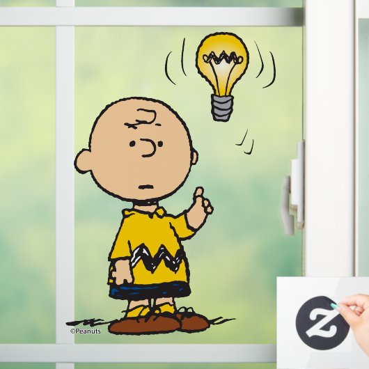 Peanuts | Het gloeilampidee van Charlie Brown Raamsticker (Huis)