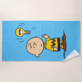 Peanuts | Het gloeilampidee van Charlie Brown Strandlaken (Voorkant)