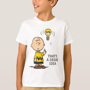 Peanuts Het gloeilampidee van Charlie Brown T-shirt