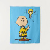 Peanuts | Het gloeilampidee van Charlie Brown Wandkleed (Voorkant)
