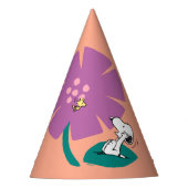 Peanuts | Het illustreren van Natuur Paarse Bloem Feesthoedjes (Voorkant)