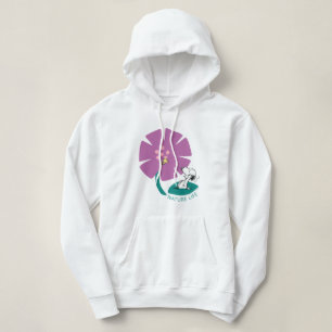 Peanuts   Het illustreren van Natuur Paarse Bloem Hoodie