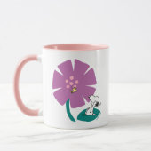 Peanuts | Het illustreren van Natuur Paarse Bloem Mok (Links)