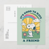 Peanuts | Het is goed om vrienden te hebben Briefkaart (Voorkant / Achterkant)
