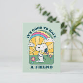 Peanuts | Het is goed om vrienden te hebben Briefkaart (Staand voorkant)
