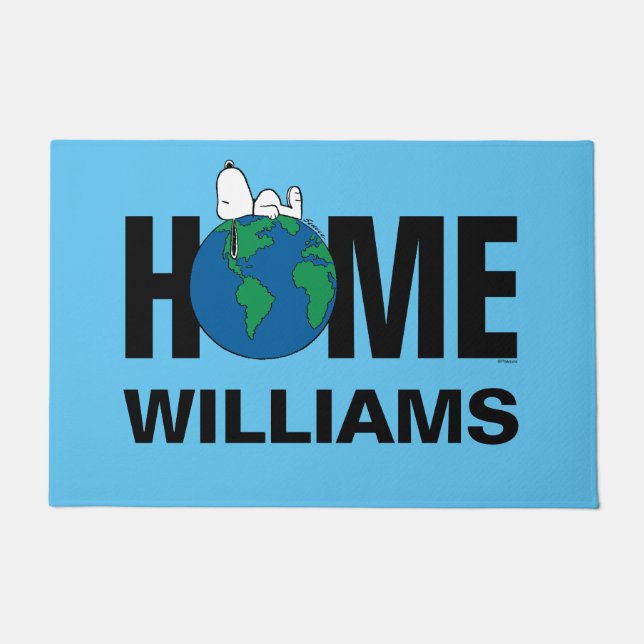 Peanuts | Houd het schoon Houd het Groen Gepersona Deurmat (Voorkant)