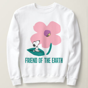 Peanuts Illustratie Natuur roze bloem Trui