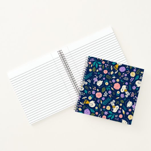 Peanuts In Bloom Pattern Notitieboek (Binnen)