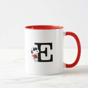 Peanuts "Joe Cool" staand Monogram E Mok