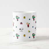 Peanuts | Kerstcadeau Giving Pattern Extra Grote Beker (Voorkant)