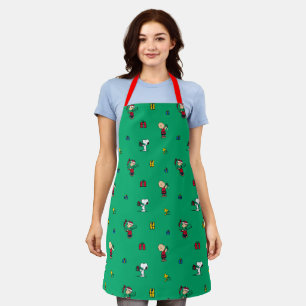 Peanuts Kerstcadeau Giving Pattern Schort