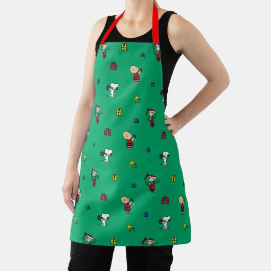 Peanuts | Kerstcadeau Giving Pattern Schort (Insitu)
