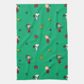 Peanuts | Kerstcadeau Giving Pattern Theedoek (Verticaal)