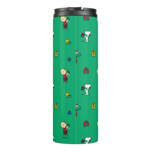 Peanuts | Kerstcadeau Giving Pattern Thermosbeker (Achterkant)