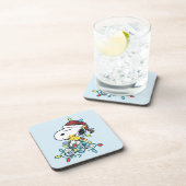 Peanuts | Kerstliefde en Lichten Bier Onderzetter (Rechterzijde)