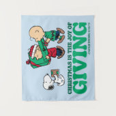 Peanuts | Kerstmis is de vreugde van het geven Wandkleed (Voorkant)