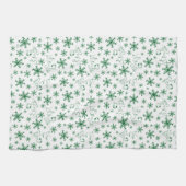 Peanuts | Kerstmis Snoopy Laat het sneeuwpatroon Theedoek (Horizontaal)