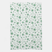 Peanuts | Kerstmis Snoopy Laat het sneeuwpatroon Theedoek (Verticaal)