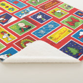 Peanuts | Kerstpostzegels Patroon Sherpa Deken (3/4)