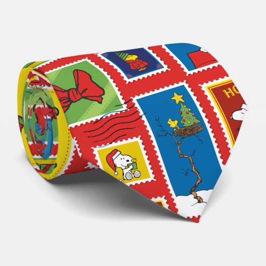 Peanuts | Kerstpostzegels Patroon Stropdas (Opgerold)