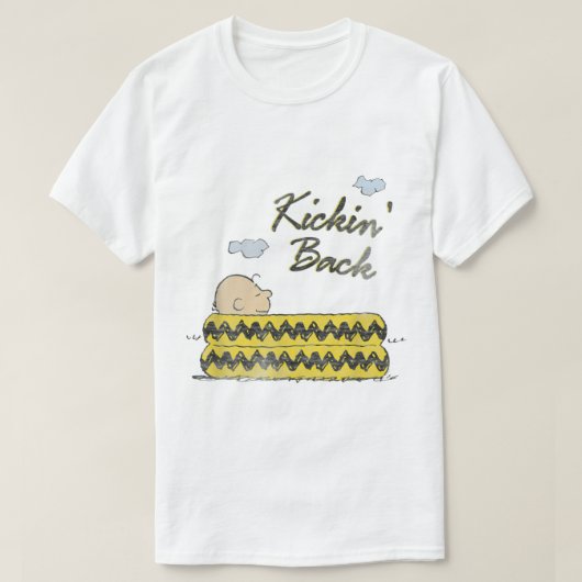 Peanuts Kickin Back Charlie Brown T-shirt (Design voorkant)
