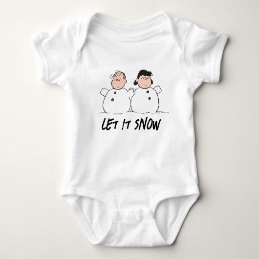 Peanuts | Linus & Lucy Snowmen Romper (Voorkant)