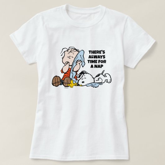 Peanuts | Linus, Snoopy & Woodstock Napping T-shirt (Design voorkant)