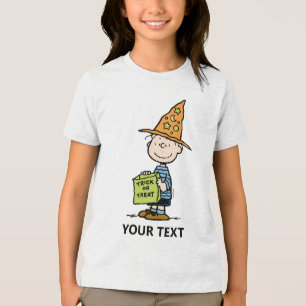 Peanuts Linus Tovenaar Trick Or Treat Tri-Blend Shirt