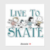 Peanuts | Live to Schaats Sticker (Vel)
