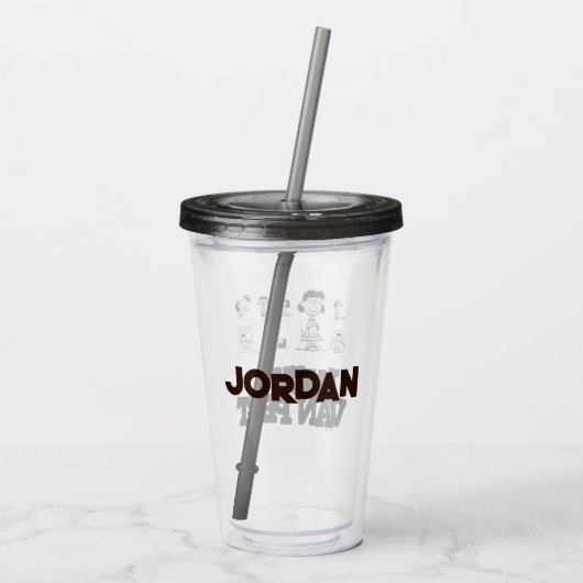 Peanuts | Lucy Acryl Drinkbeker (Achterkant)