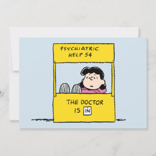 Peanuts Lucy & de Dokter Is In Kaart