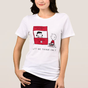 Peanuts   Lucy geeft Charlie Brown advies Tri-Blend Shirt