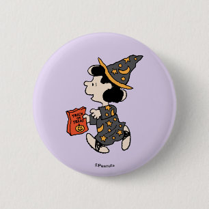 Peanuts Lucy Heksenkostuum Halloween Ronde Button 5,7 Cm