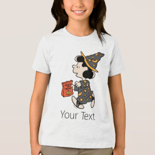 Peanuts Lucy Heksenkostuum Halloween Tri-Blend Shirt
