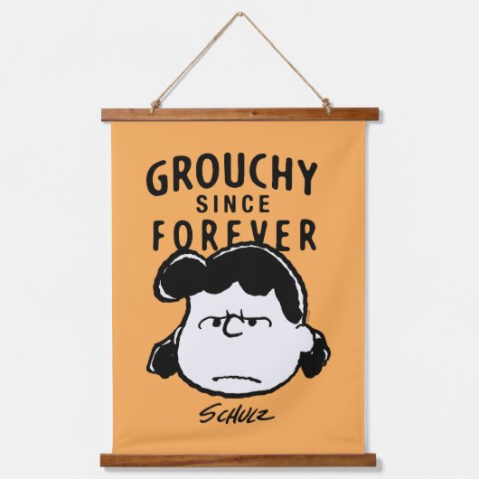Peanuts | Lucy Sinds eeuwig Hangend Wandkleed (Voorkant)