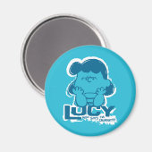 Peanuts | Lucy Wie zegt dat ik Crabby ben? Magneet (Voorkant / Achterkant)