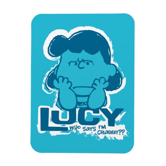 Peanuts | Lucy Wie zegt dat ik Crabby ben? Magneet (Verticaal)