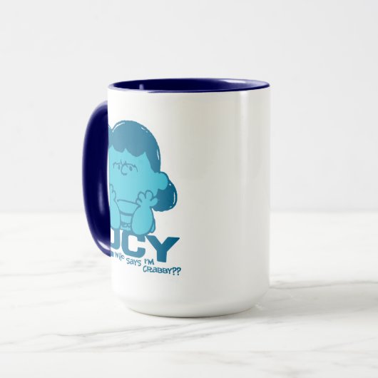 Peanuts | Lucy Wie zegt dat ik Crabby ben? Mok (Voorkant links)